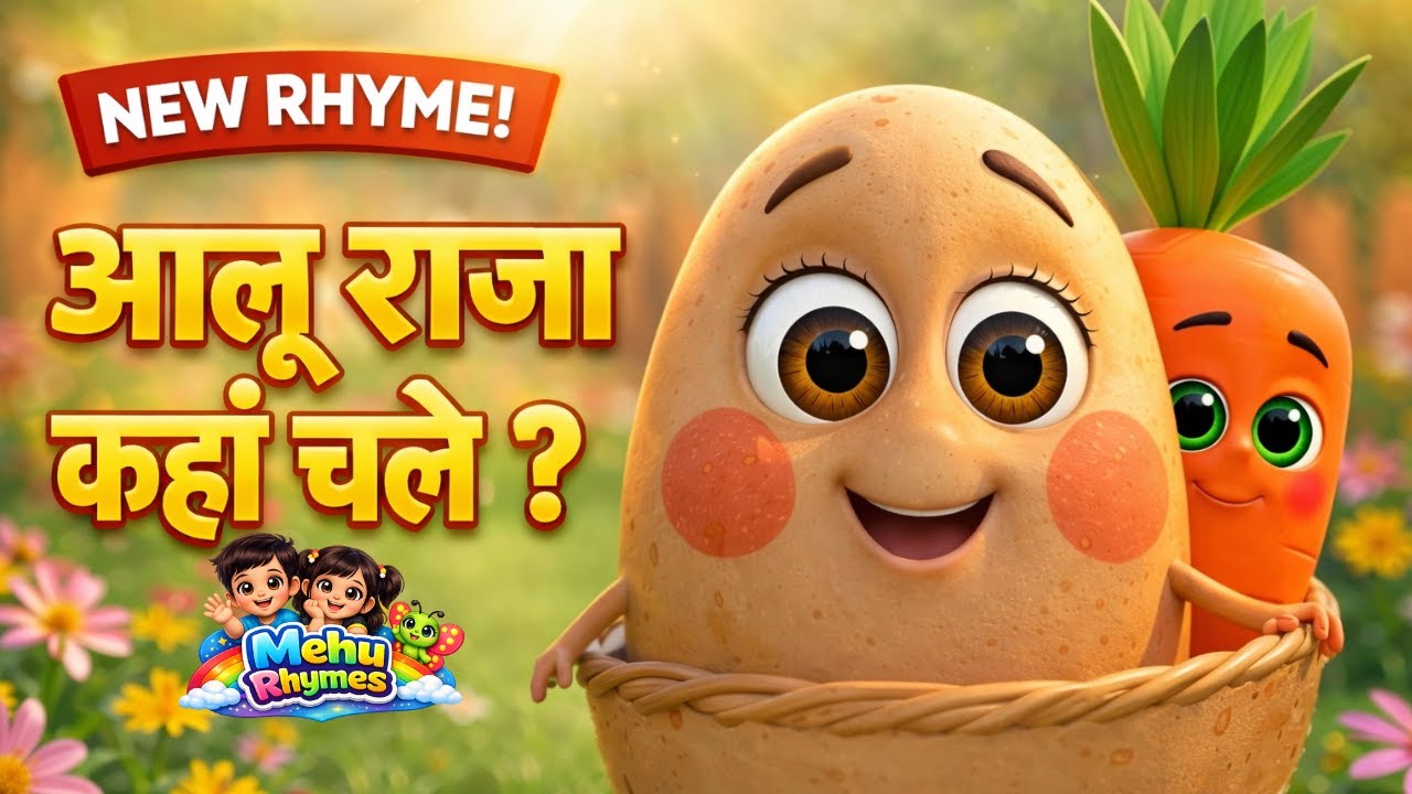 Aaloo Kachaloo Beta | Funny Hindi Nursery Rhyme | Kids Cartoon | Mehu Rhymes