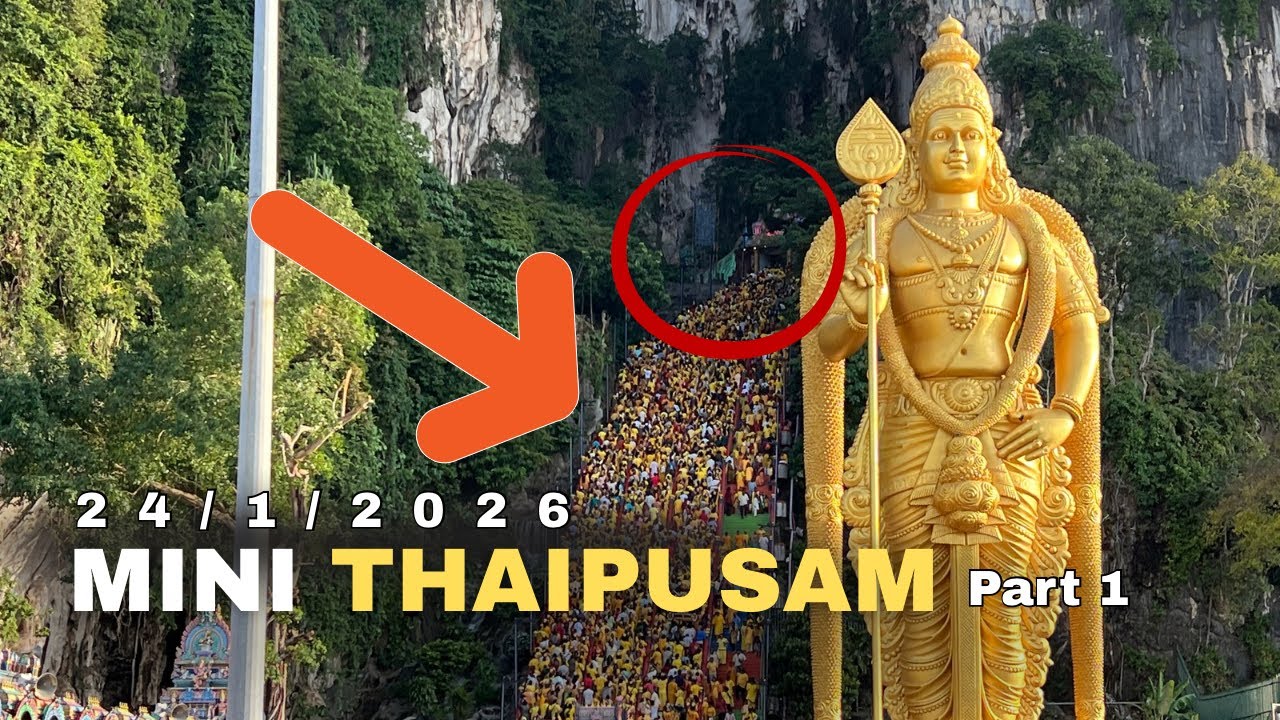 Mini Thaipusam 2026 at Batu Caves Malaysia ~ The UNEXPECTED MASSIVE CROWD