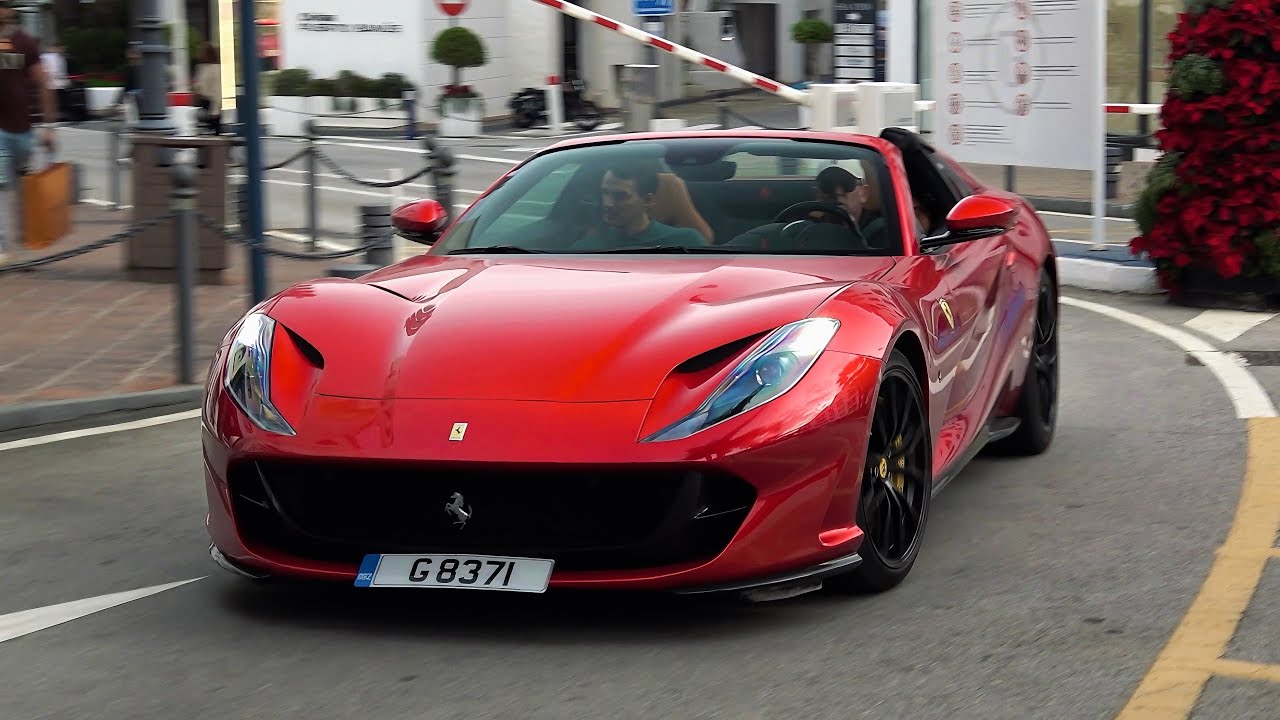 Supercars in Puerto Banus December 2024 | McLaren MP4-12C, Ferrari 812 GTS, Maserati MC20 Cielo