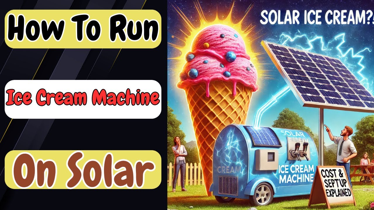 How To Run Ice Cream Machine In Solar System | How Much is The Total Cost | Full Informative in 2025