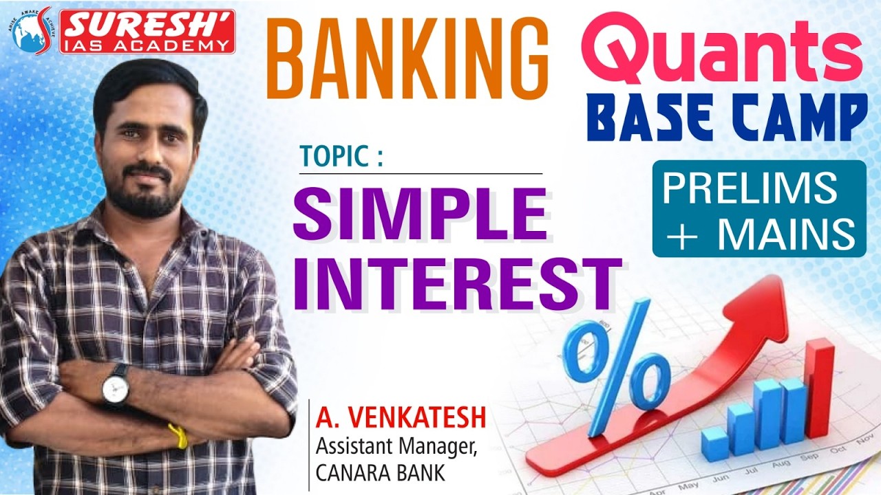 QUANTS BASE CAMP SERIES | SIMPLE INTEREST | LEVEL-01  | VENKATESH SIR | Suresh IAS Academy