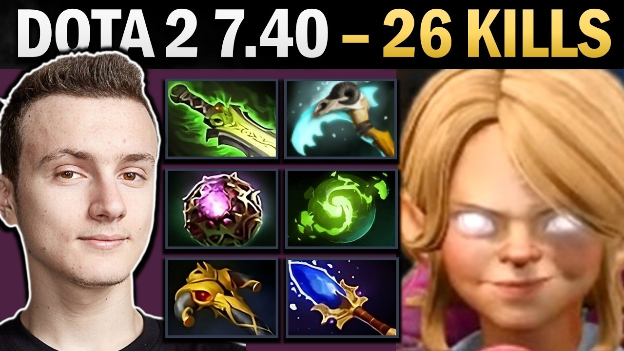 Invoker Pro Mid with 26 Kills and Ethereal - Dota 7.41