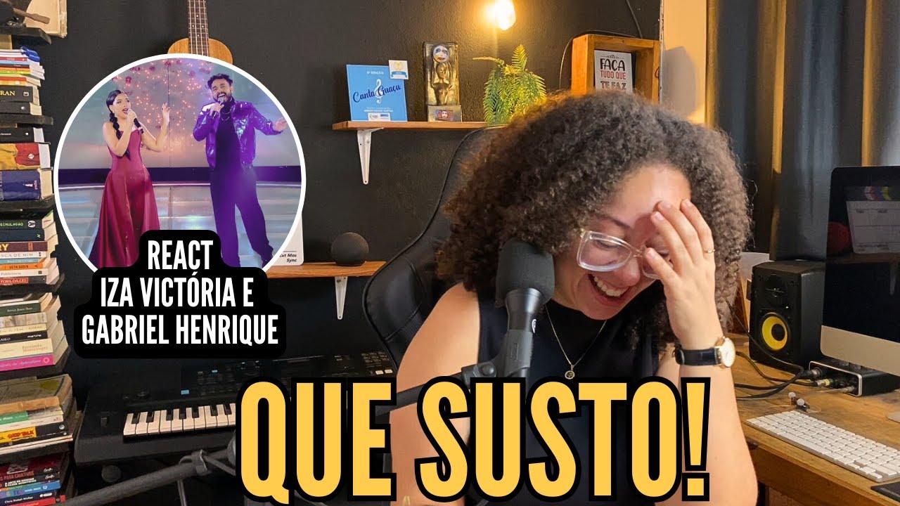 Iza Victória e Gabriel Henrique cantam Run To You - REACT