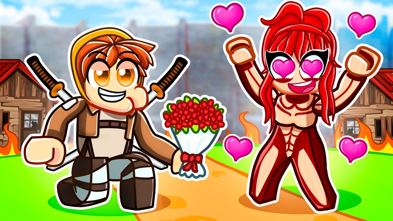 RIZZING GIRLS in ATTACK ON TITAN Roblox!