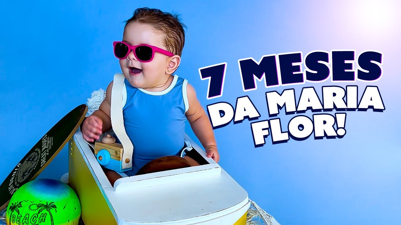 FIZEMOS AS FOTOS DE 7 MESES DA MARIA FLOR!!