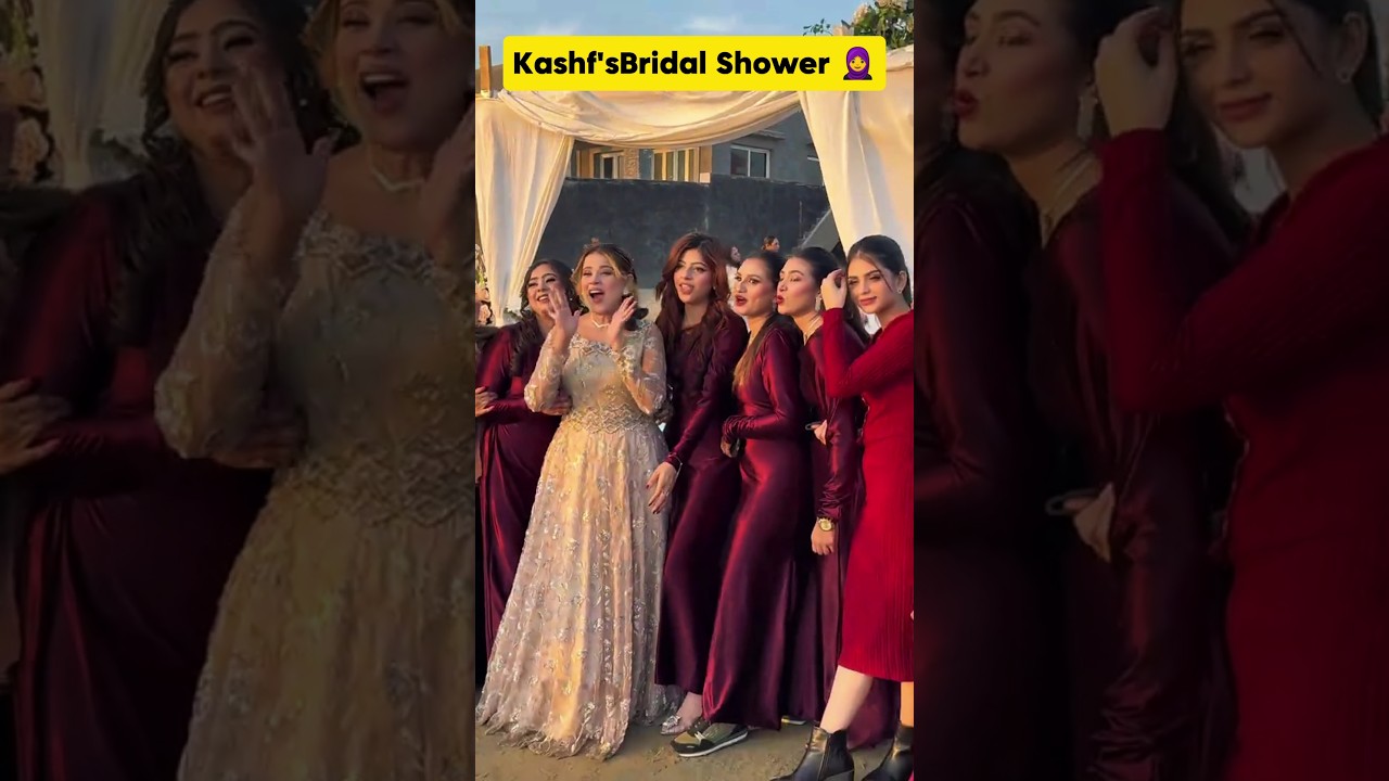 Kashafansari Baridal Shower 🧕🚿#kashafansari #kashaf#bridalshower #shorts #youtubeshort #viral