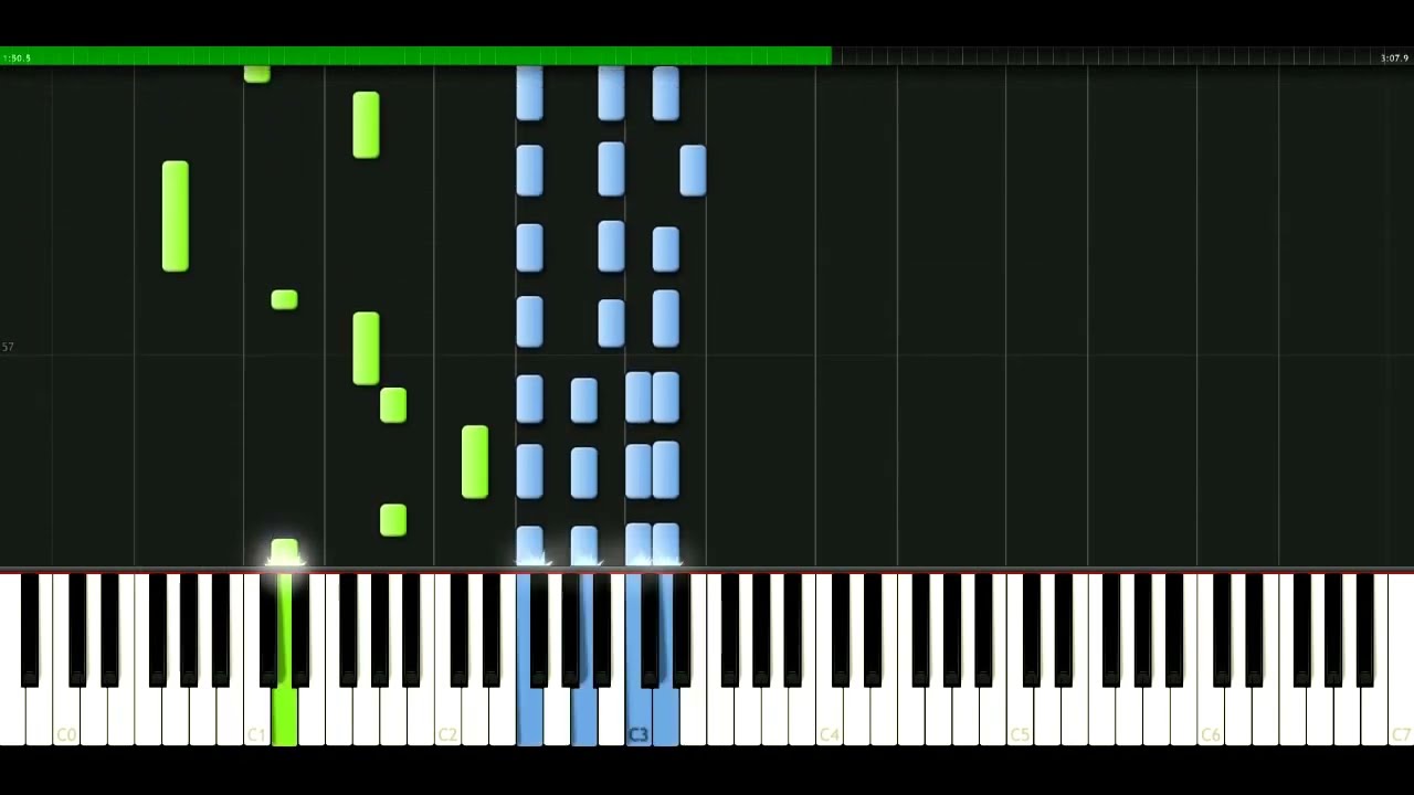 Chicago - Make me smile [Piano Tutorial] Synthesia | passkeypiano