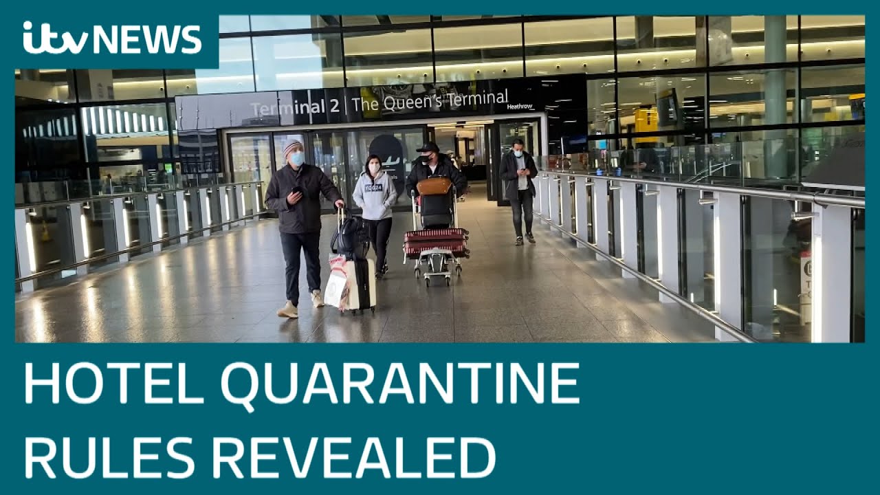 Hotel quarantine to be compulsory for arrivals from 'red list' countries, says PM | ITV News