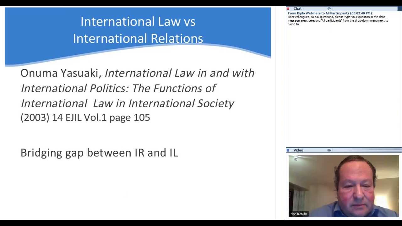 Webinar: International law for diplomats (2013)