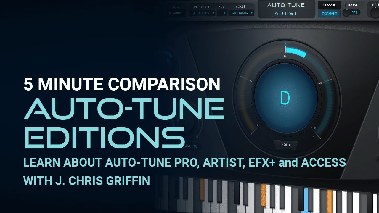 Сравнение Auto-Tune: узнайте о различиях между Auto-Tune Pro, Artist, Hybrid, EFX+ и Access