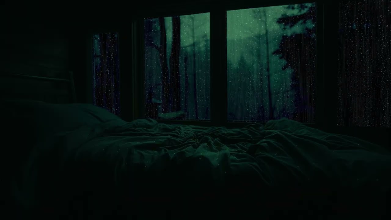 Relaxing Rain Sounds at Night for Deep Sleep, Focus & Long-Lasting Stress Relief