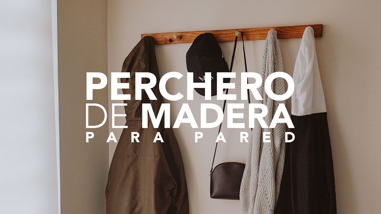 Perchero de pared | Madera Sencillo  | Arturo Mendez