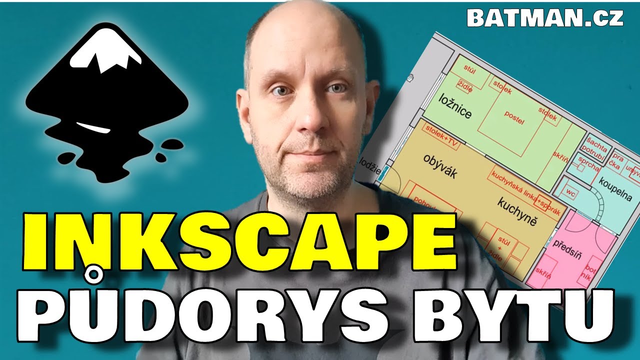 Inkscape -  nakresli si půdorys bytu