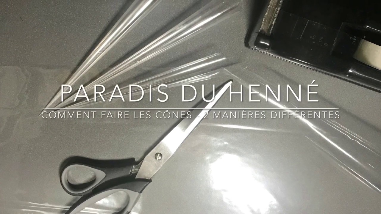 01 Henné . Comment faire les cônes