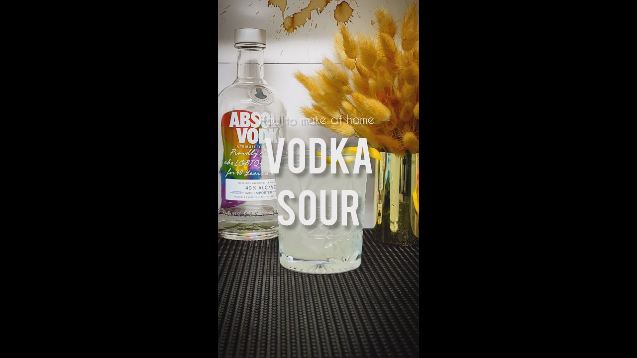 How to make Vodka Sour cocktail at home (recipe)