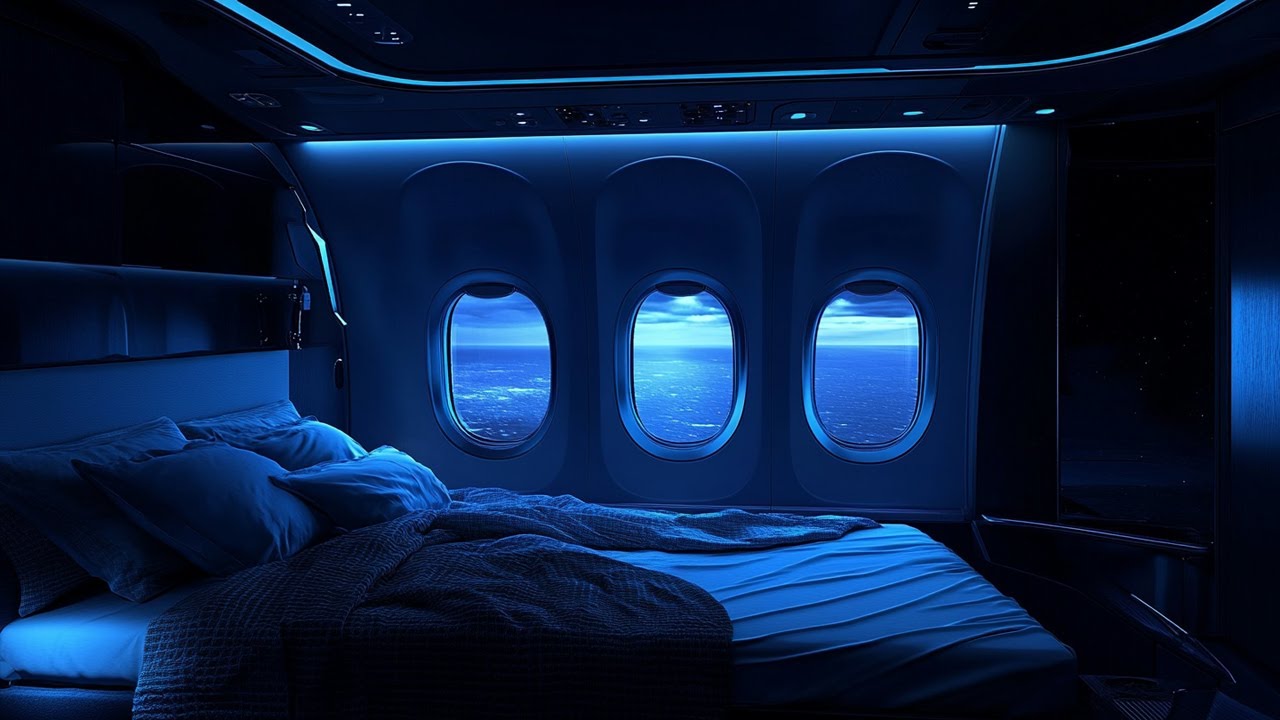 Airplane Cabin White Noise Jet Sounds | No Ads / Great for Sleeping, Studying, Reading & Homework