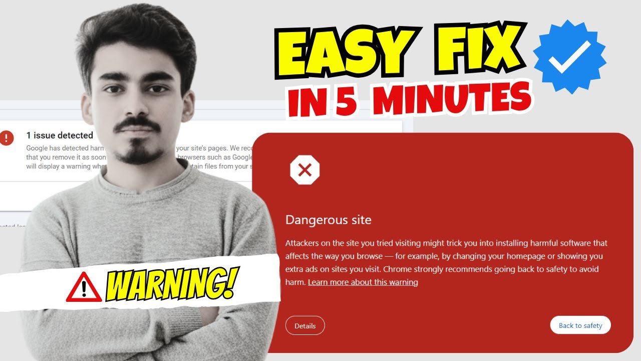 How to Fix &ldquo;Dangerous Site&rdquo; Error in WordPress | Malicious or Unwanted Software Detected (2026)