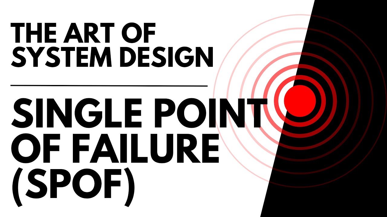Single Point of Failure (SPOF) | The Art of System Design