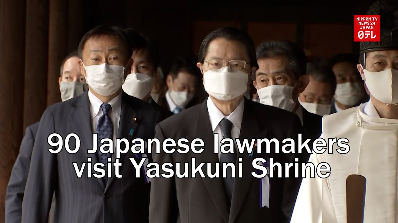 90 Japanese lawmakers visit controversial Yasukuni Shrine