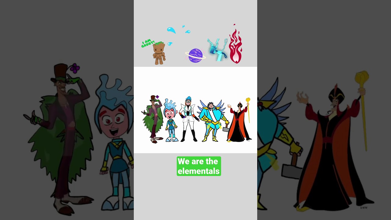 Super heroes the elementals speedpaint 