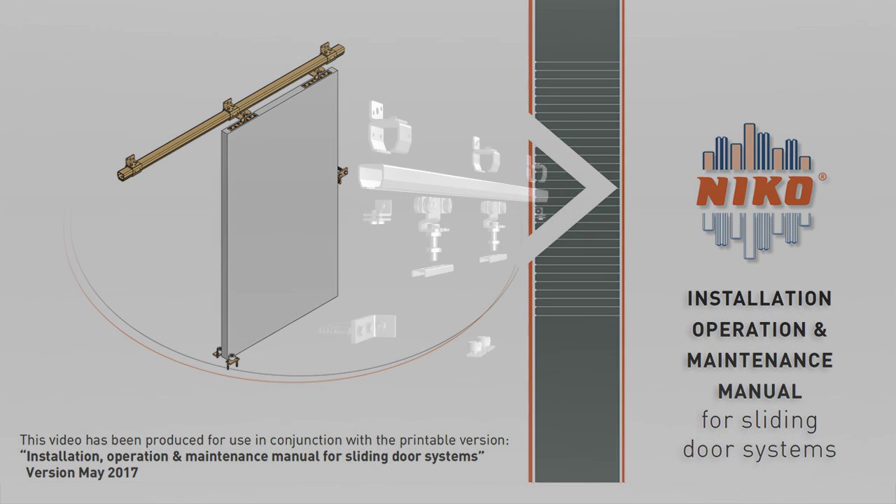 NIKO SLIDING DOOR SYSTEM INSTALLATION