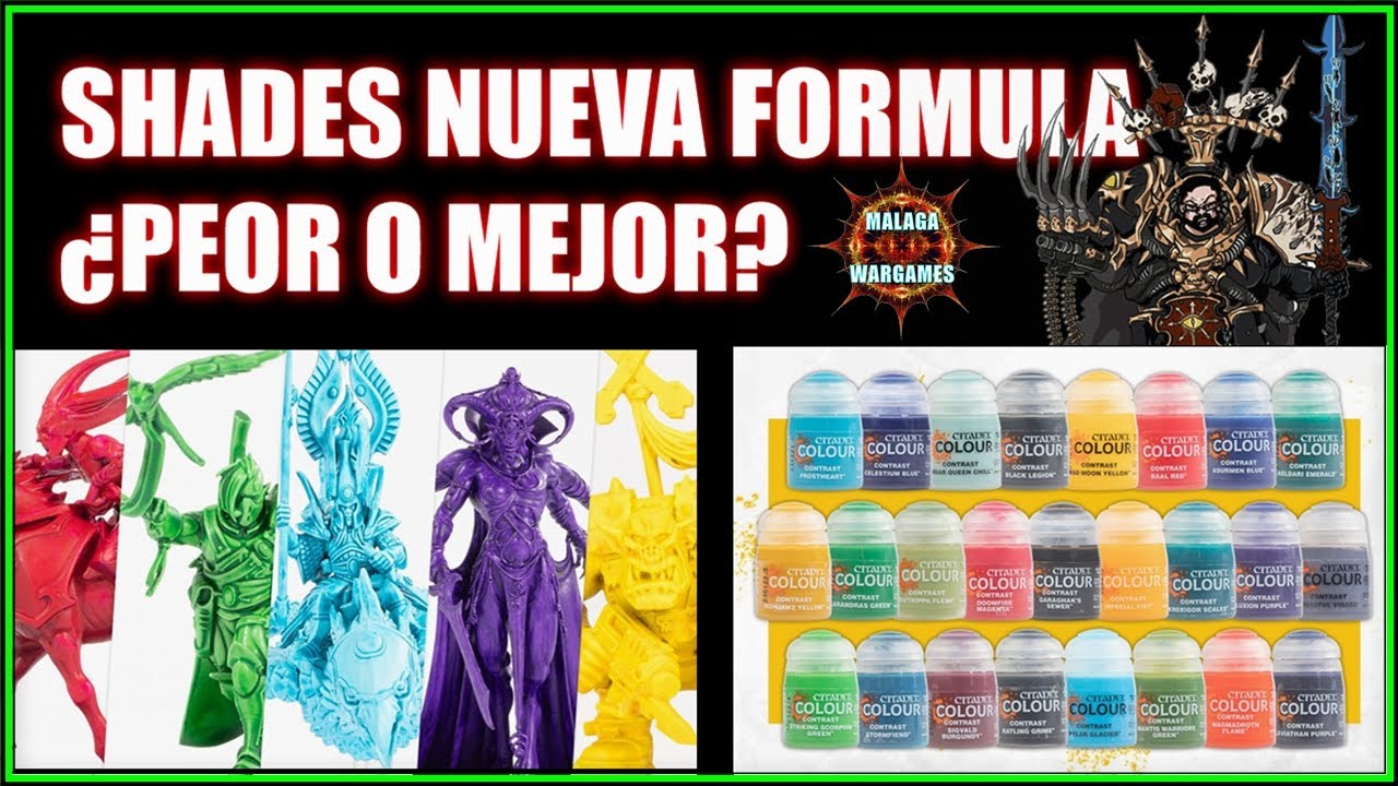 SHADES de CITADEL Nueva Formula y Mas Pinturas CONTRAST