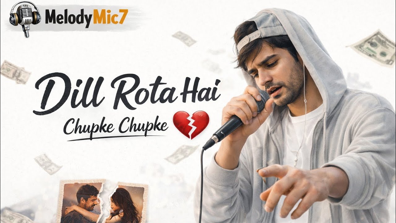 Dill Rota Hai Chupke Chupke (Rap Version) 💔🔥 | Sad Love Rap 2026 | Emotional Hindi Song@Melodymic7 