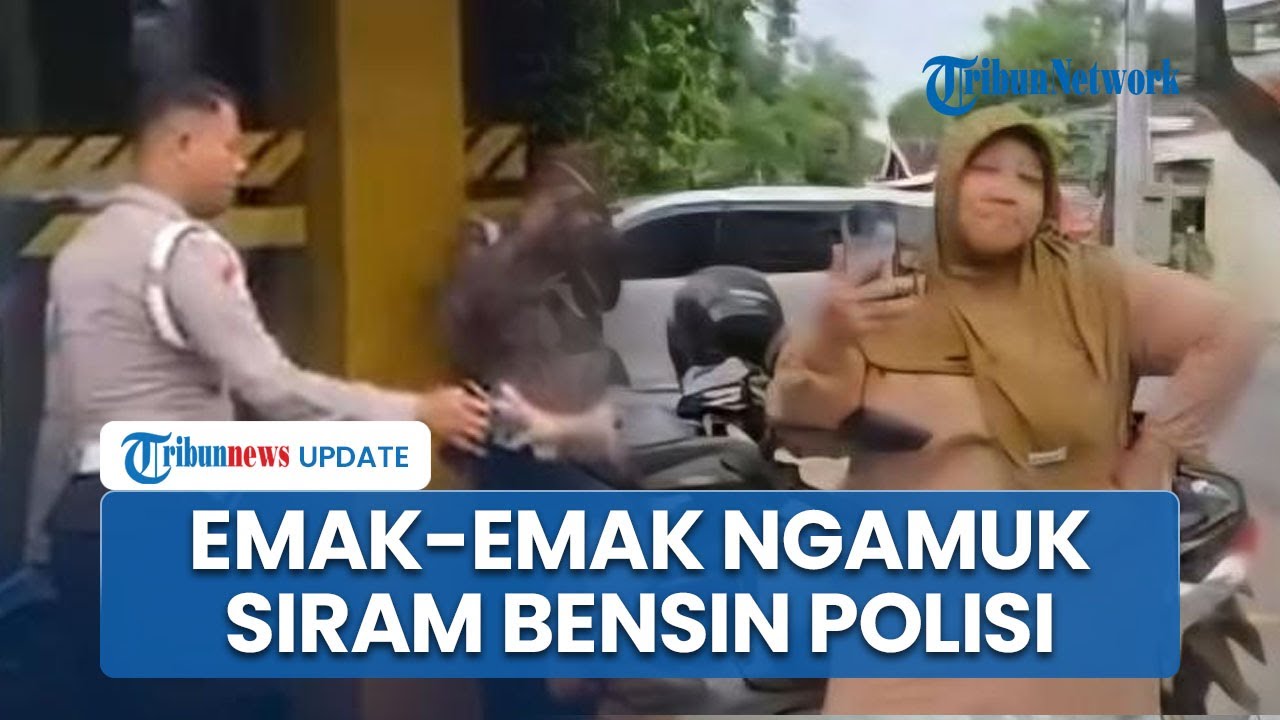 Emak-emak Ngamuk Siram Bensin Polisi, Marah Disebut ODGJ oleh Petugas Polres Sragen Jateng