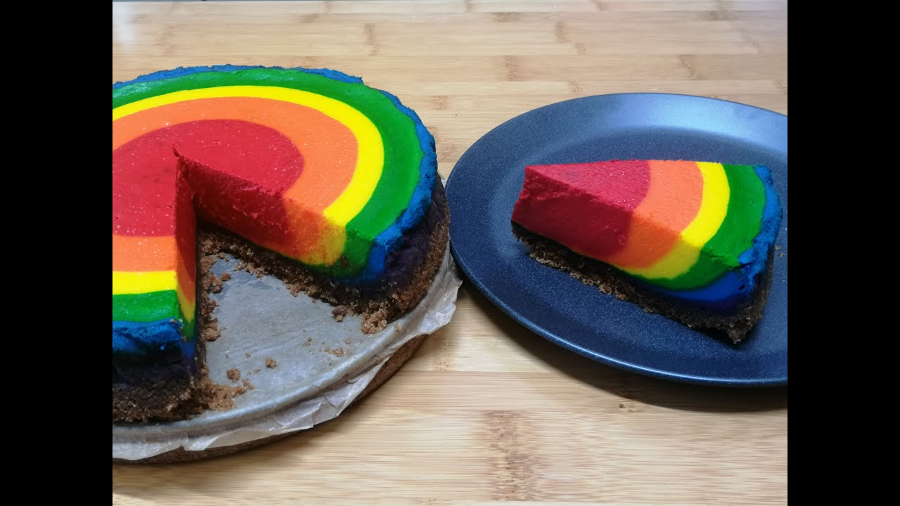 Regenbogen- oder Papageienkuchen in Zebra-Optik auf eine leckere besondere Art