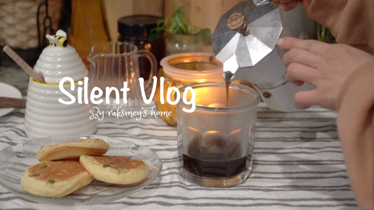 Silent Vlog | Making Pancakes at Home | Morning vibe | Slow living