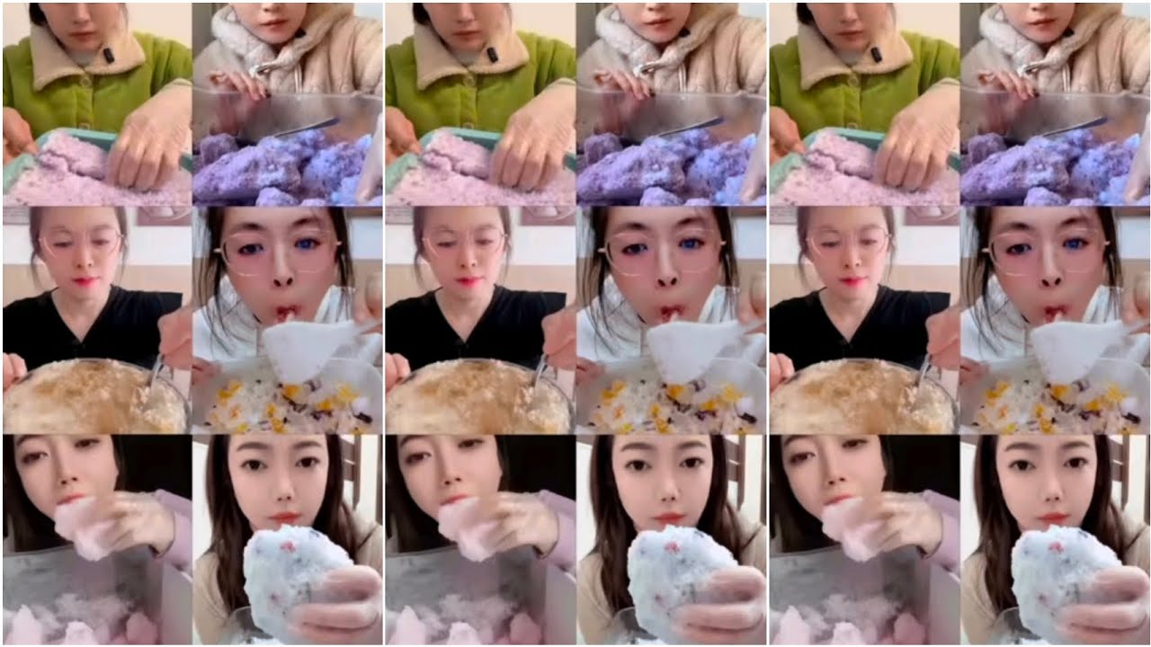 ||ONLY BITES|THEIR POWDER SQUEEZE AND CRUNCHY ICE EATING||