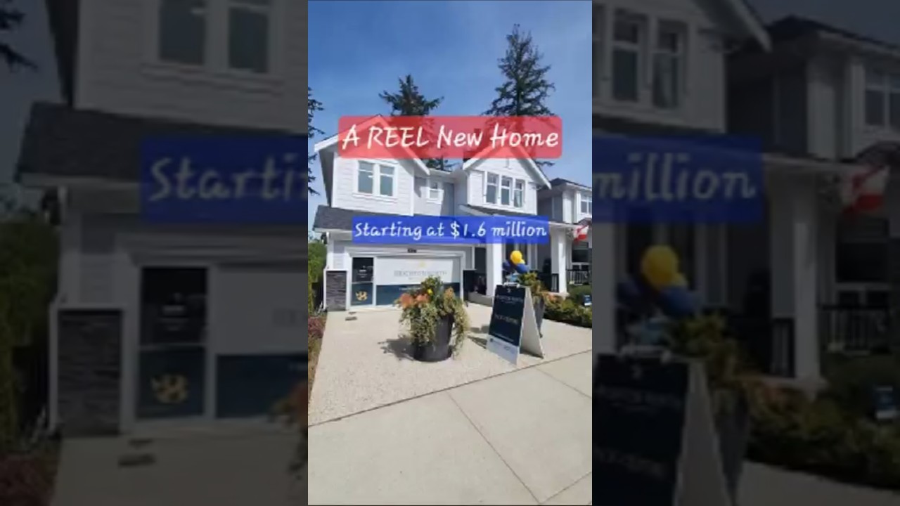 New construction home in urban Langley. Homes starting at $1.6 million. #propertytour #langley