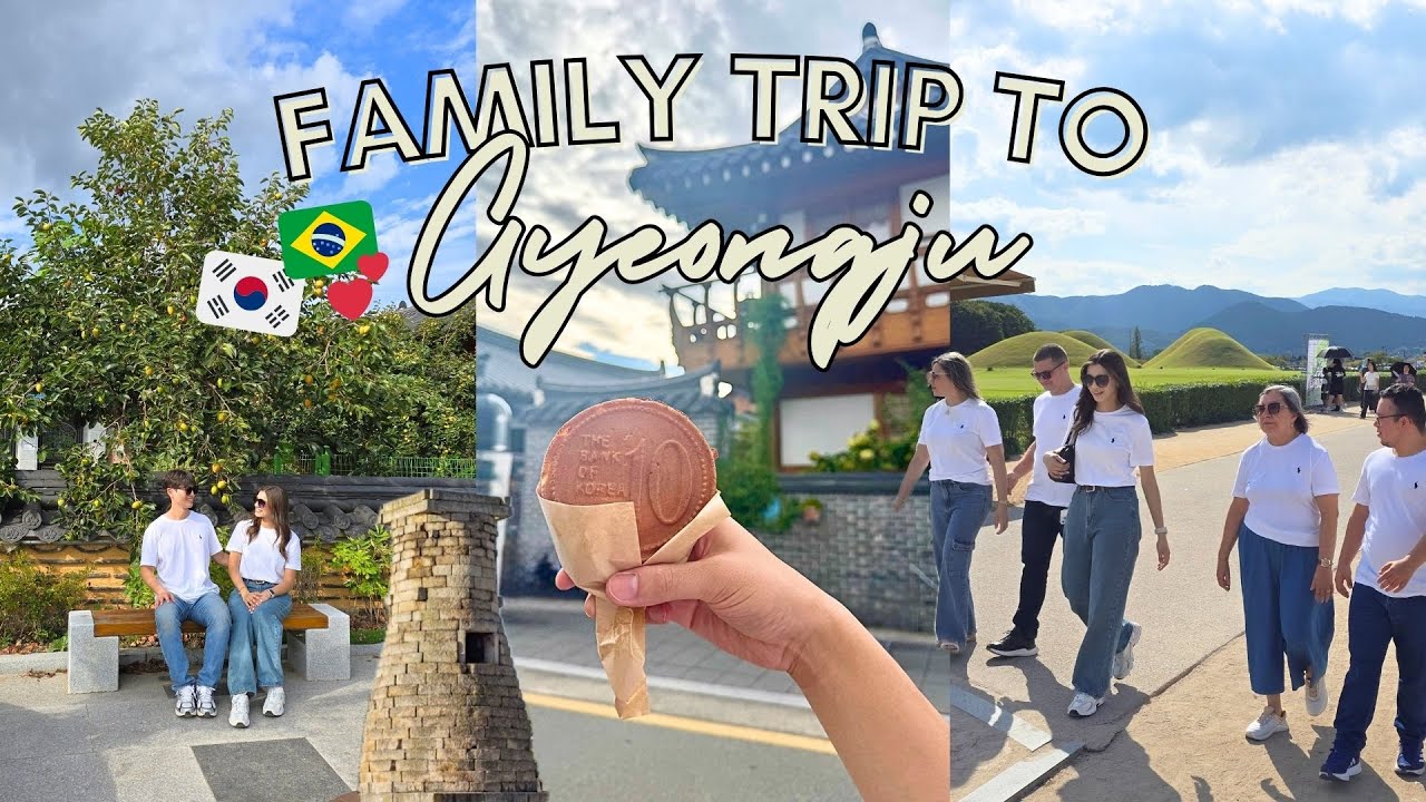 FAMILY TRIP TO GYEONGJU | A journey through Korea’s history 🏯 | Brazilian Family Visits Korea 🇰🇷🇧🇷