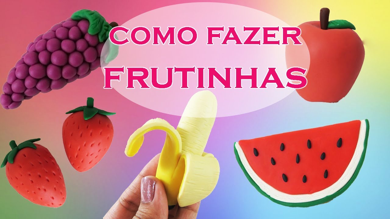 🍓 COMO FAZER FRUTAS MINIATURA! 🍓 Compilado Biscuit, Pasta Americana, plastilina clay