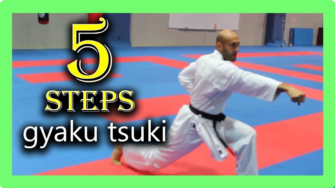 karate training at home (kumite) | the best 5 steps to play (gyaku tsuki) right way 🥋🥊🏠