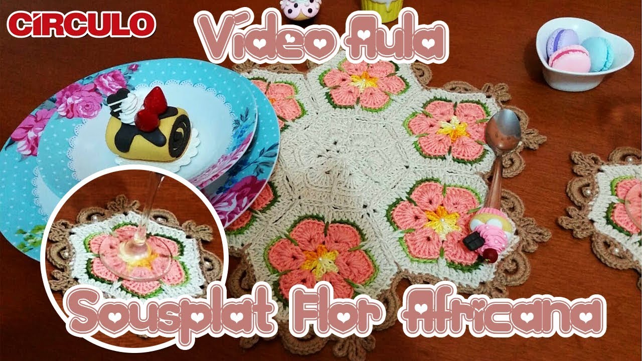 Sousplat Flor Africana