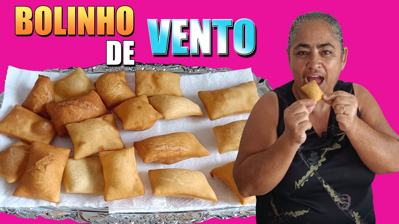 COMO FAZER BOLINHO FRITO SALGADO DE VENTO FÁCIL ( PASSO A PASSO )