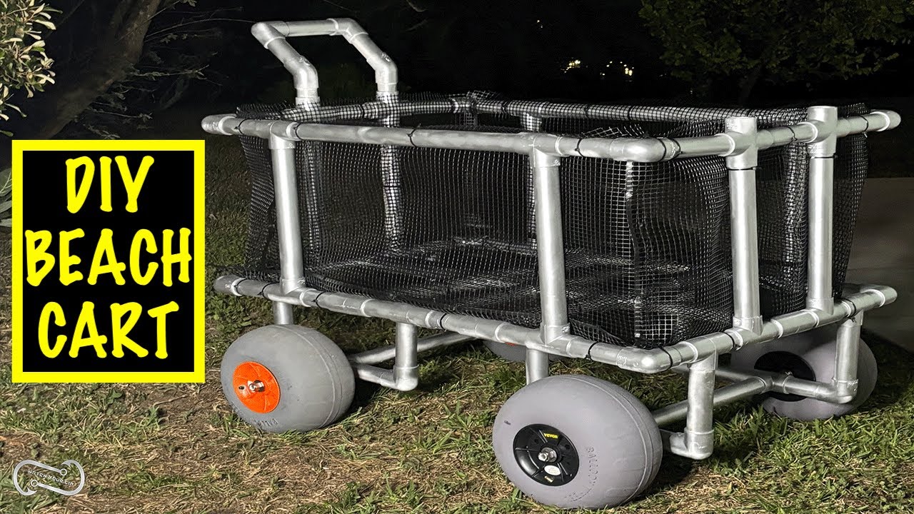 HOW TO BUILD THE ULTIMATE BEACH FISHING CART   START TO FINISH