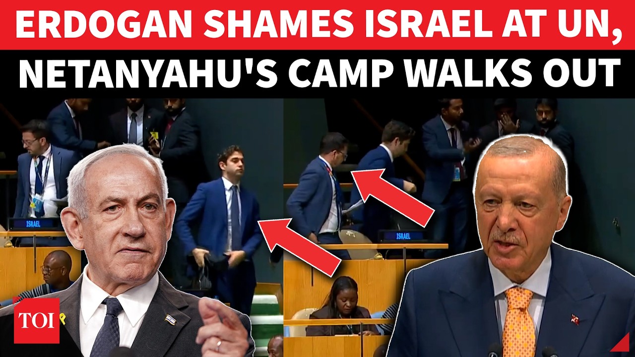 'NETANYAHU IS HORRIBLE': Erdogan Humiliates Israel At UN, Bibi's Camp Walks Out In Dramatic Exit