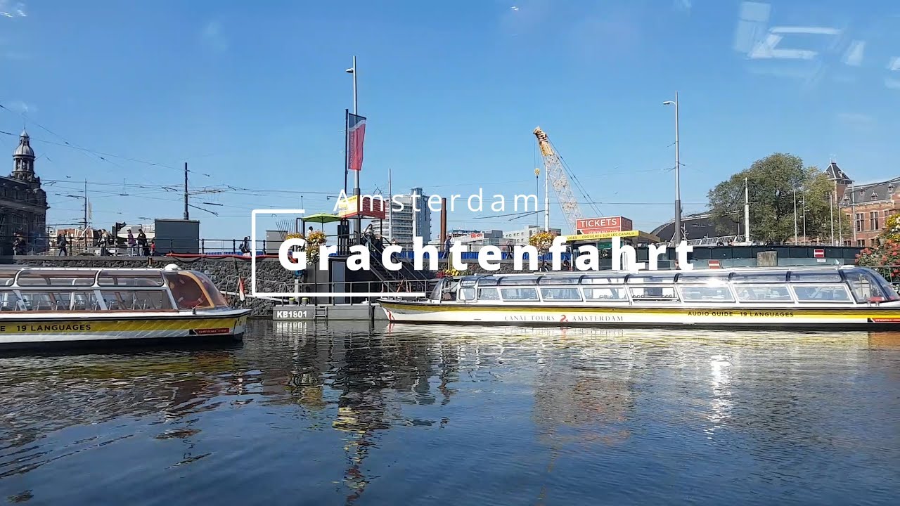 Bootsfahrt durch die Grachten von Amsterdam - Grachtenfahrt durch die Hauptstadt der Niederlande