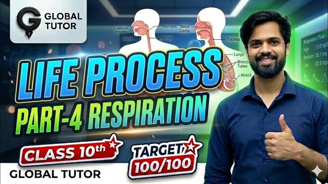 LIFE PROCESS || PART-4 RESPIRATION || BREAK DOWN OF GLUCOSE || SCIENCE CLASS 10TH||BY ABHISHEK SIR