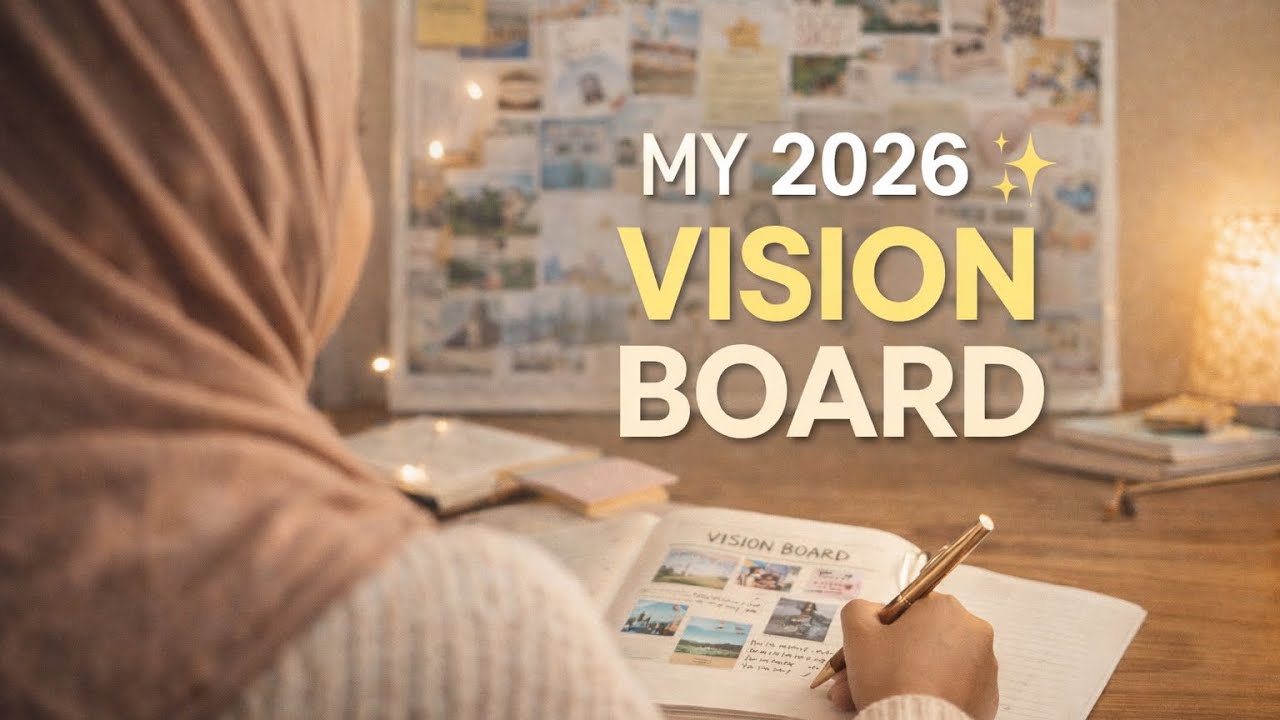 Making my 2026 vision board!📅(how we can make it actually work ❤️