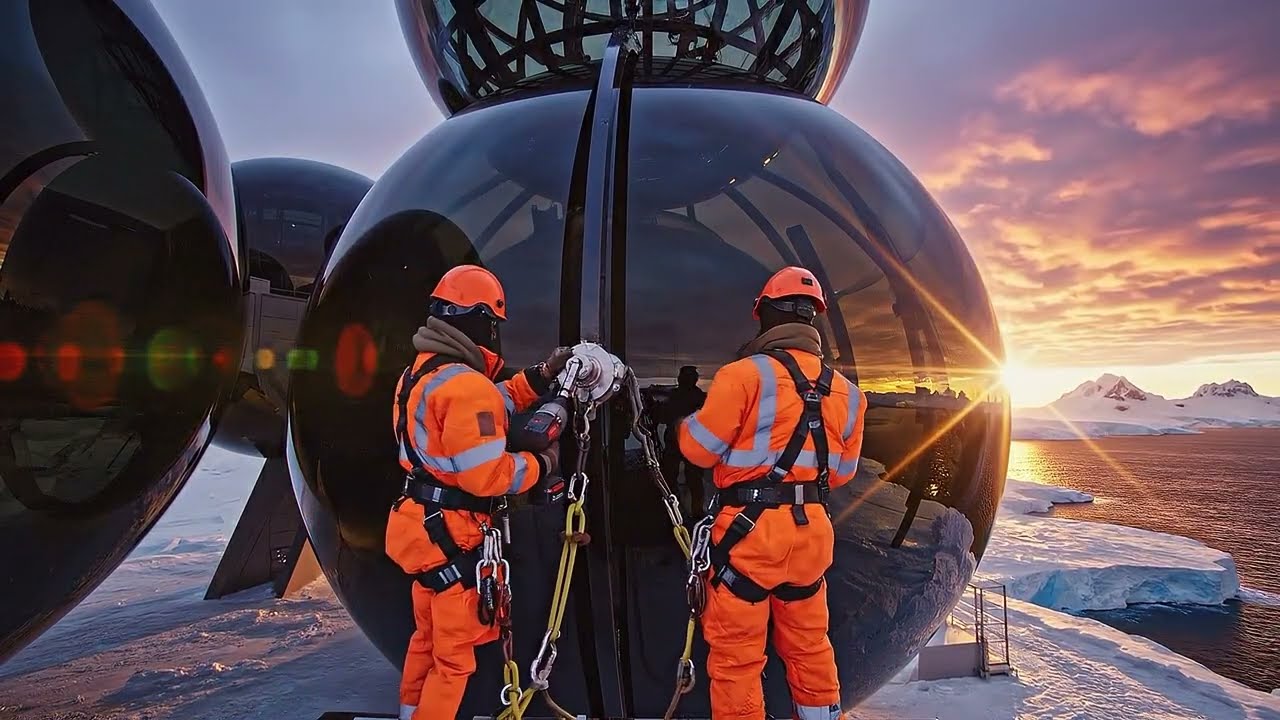 Penguin Paradise: Building the Antarctic Frost-Spire Sanctuary | Futuristic Antarctic Construction