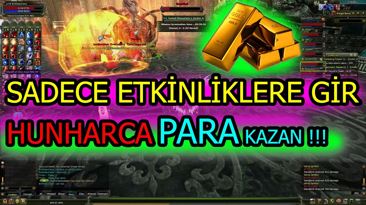 Knight Online Eventlere İlk Bakış ve Para Kasma