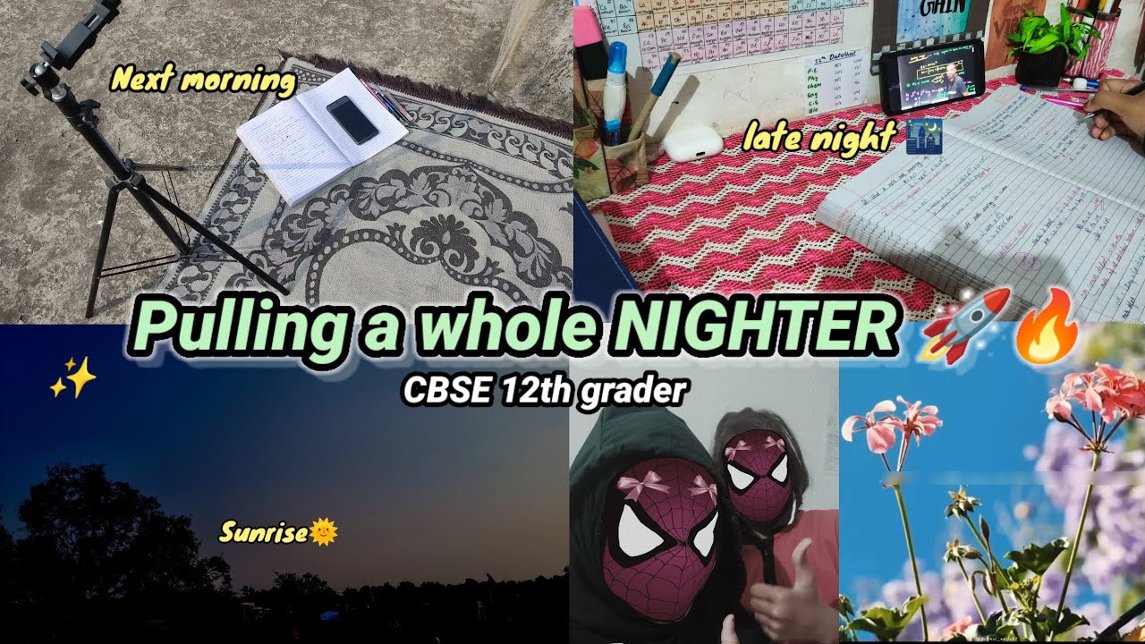 Pulling whole nighter with me 📚🔥🤯  | preboards prep | CBSE 12th grader 
