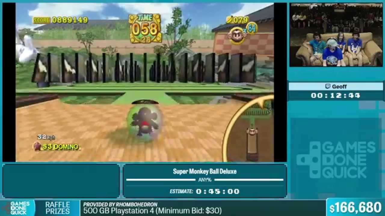 Super Monkey Ball Deluxe by Geoff in 38:19 - Summer Games Done Quick 2015 - Part 32