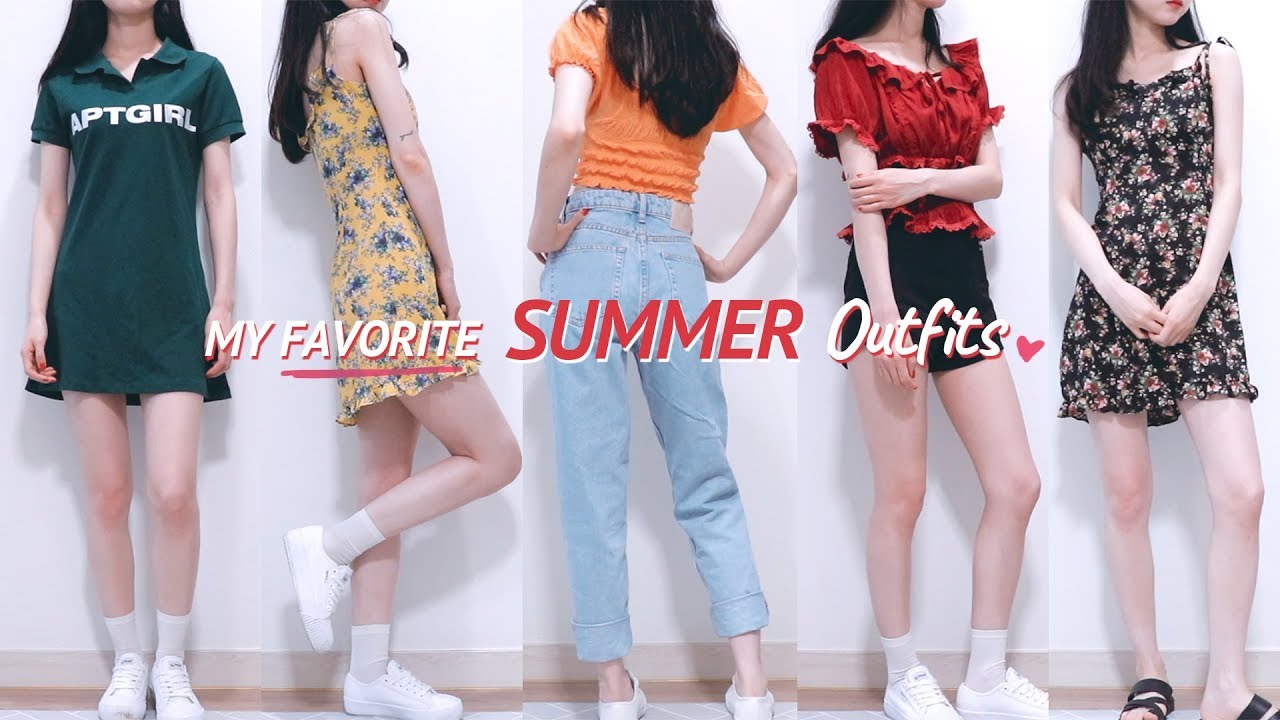 (eng) 애정하는 나의 여름옷들 👚 크롭티, 원피스, 블라우스, 청바지 추천추천 MY FAV SUMMER OUTFITS | Minjeong Park