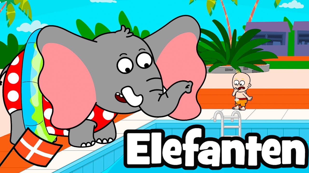 Elefantsangen | Hurra Børnesange (Dansk)