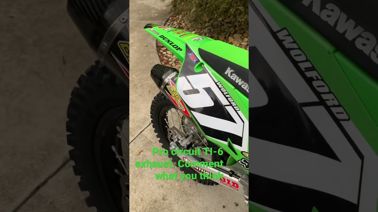 KX250 gets a pro circuit TI-6 exhaust system!