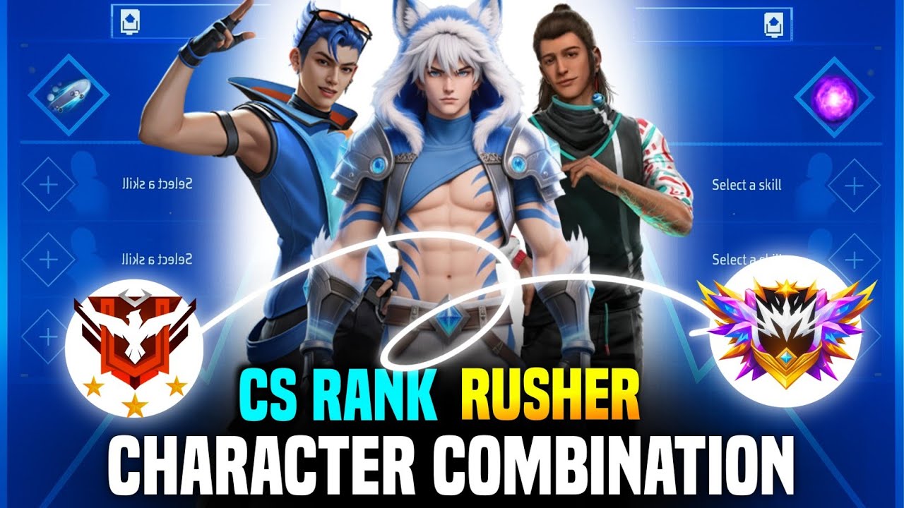 Cs Rank Rusher Character Combination | Best Character skills for Cs rank | Cs rank combinations